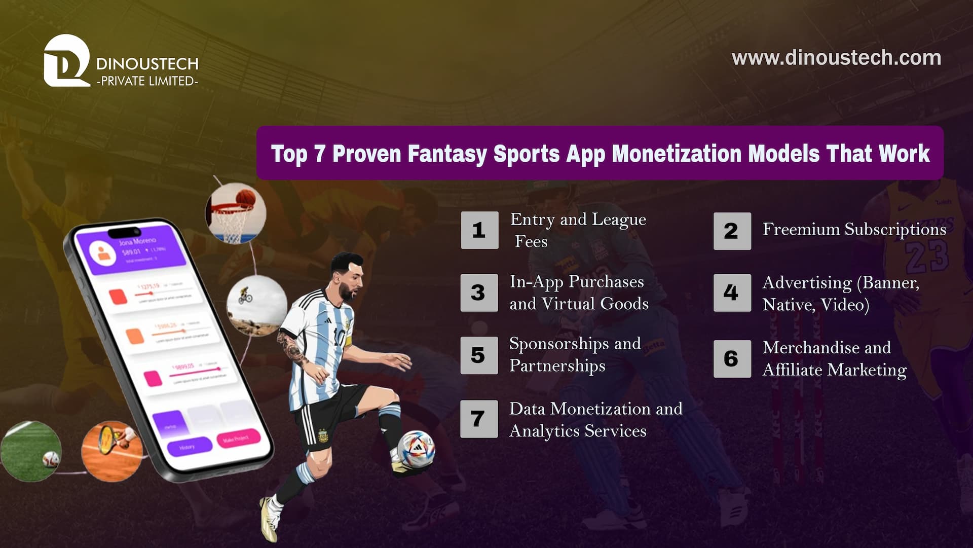 Top 7 Proven Fantasy Sports App Monetization Models That Work