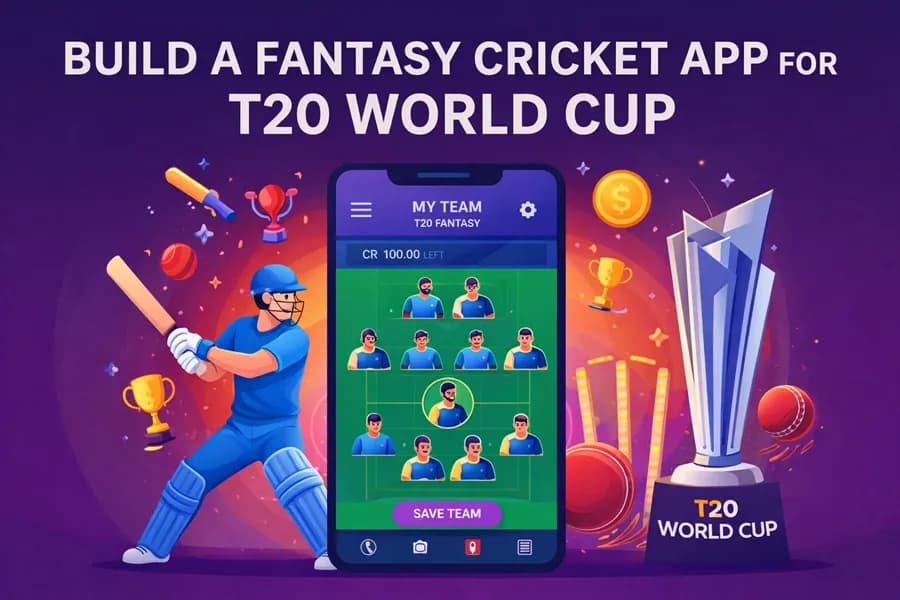 Build a Fantasy Cricket App for T20 World Cup for High Traffic Platforms