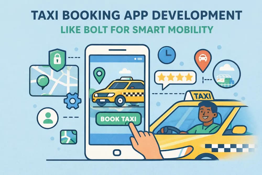 Taxi Booking App Development Like Bolt for Smart Mobility