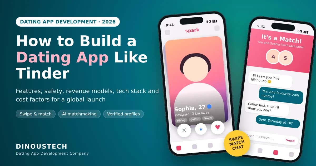 How to Build a Dating App Like Tinder in 2026: Features, Tech Stack and Cost