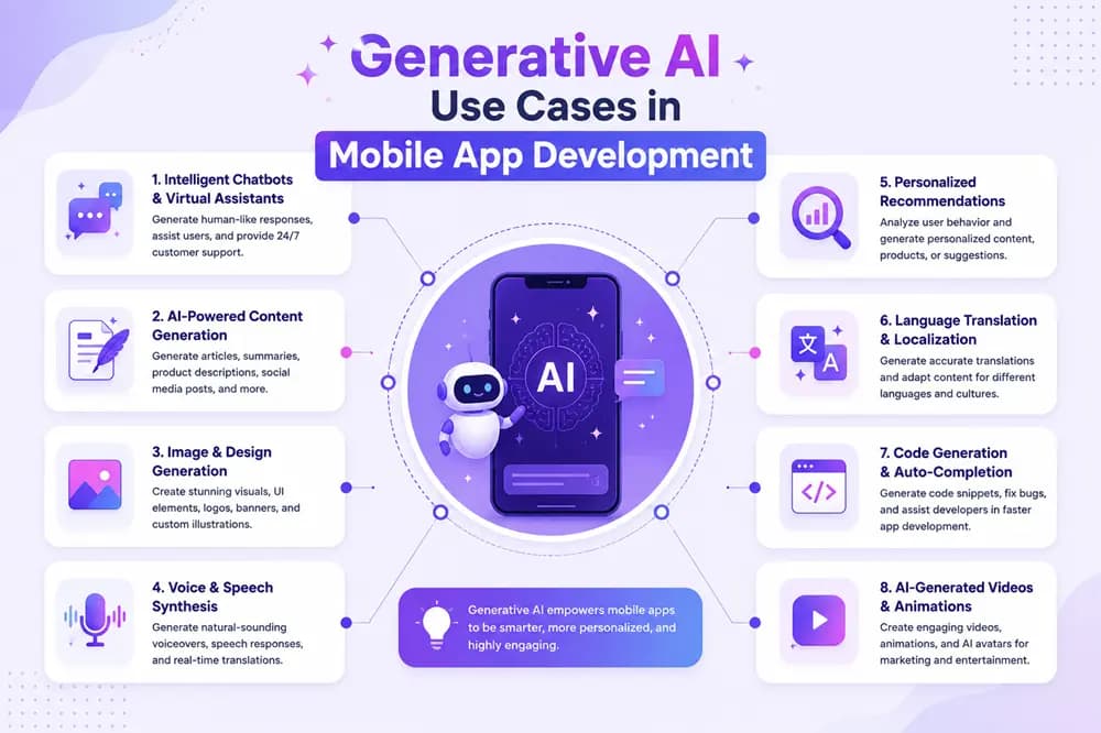 Generative AI Use Cases in Mobile App Development
