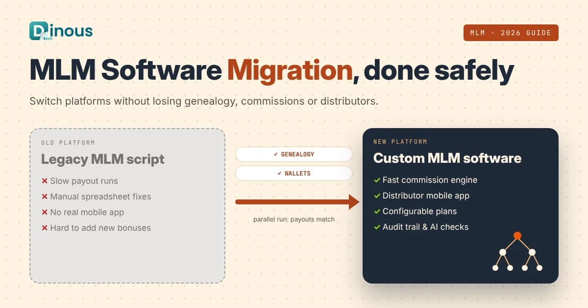 MLM Software Migration: How to Switch Platforms Without Losing Genealogy, Commissions or Distributors