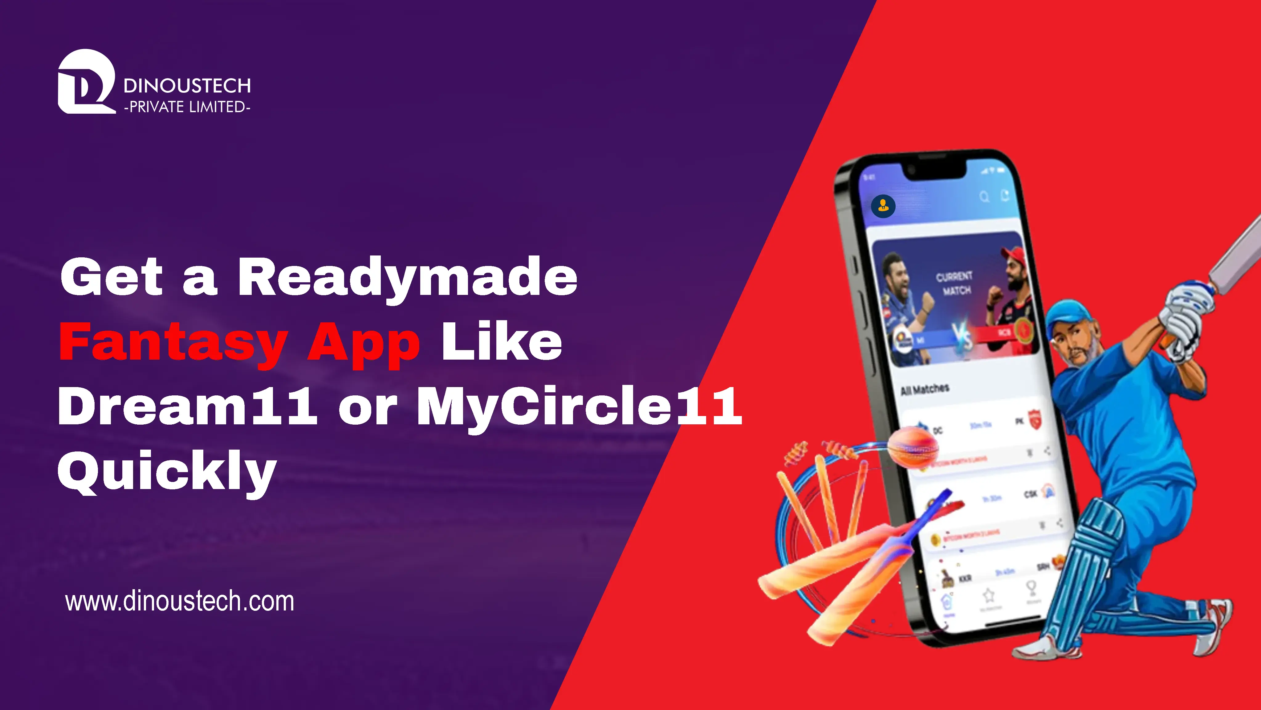 Get a Readymade Fantasy App Like Dream11 or My11Circle Quickly
