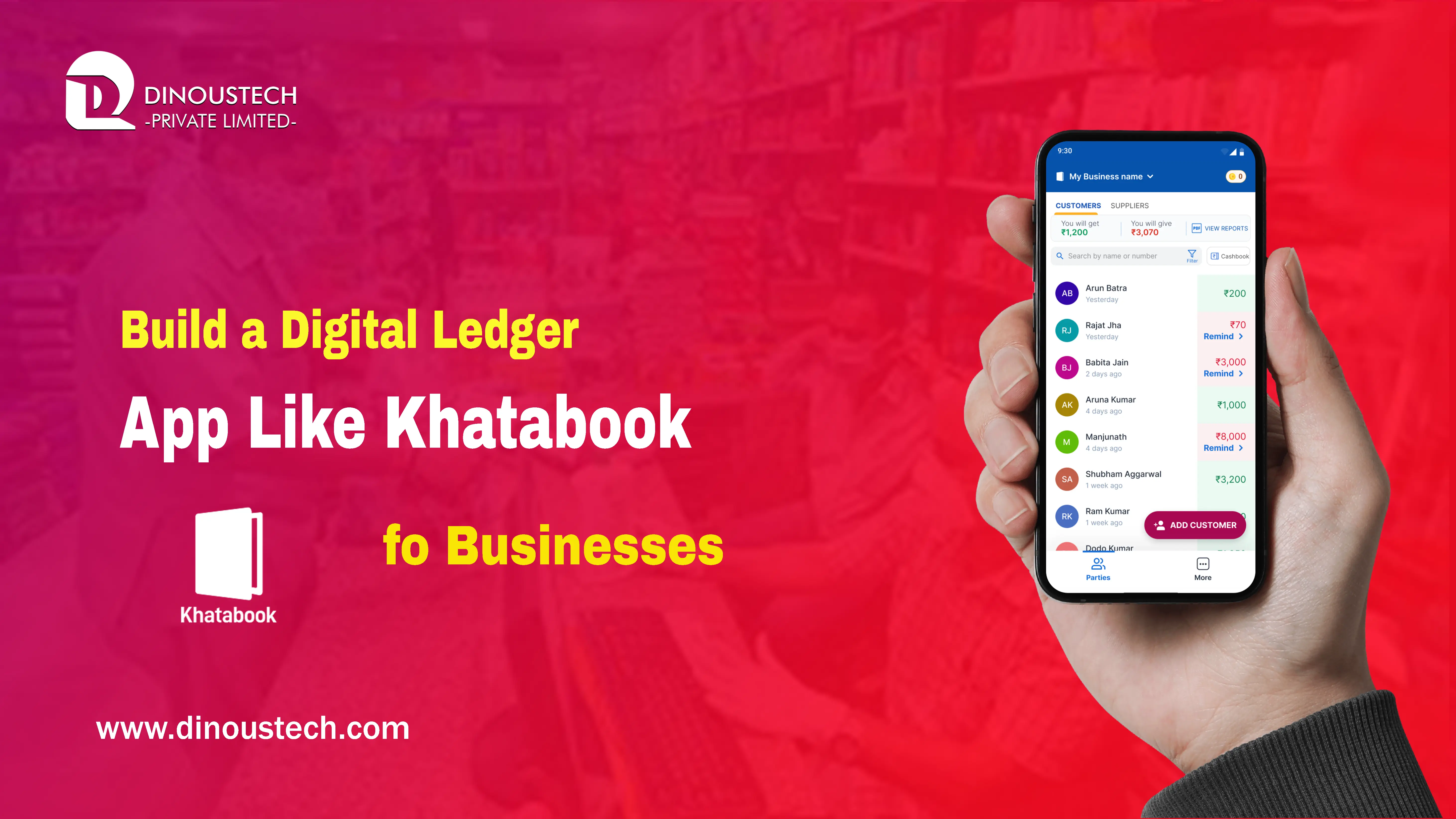 Build a Digital Ledger App Like Khatabook for Small Businesses