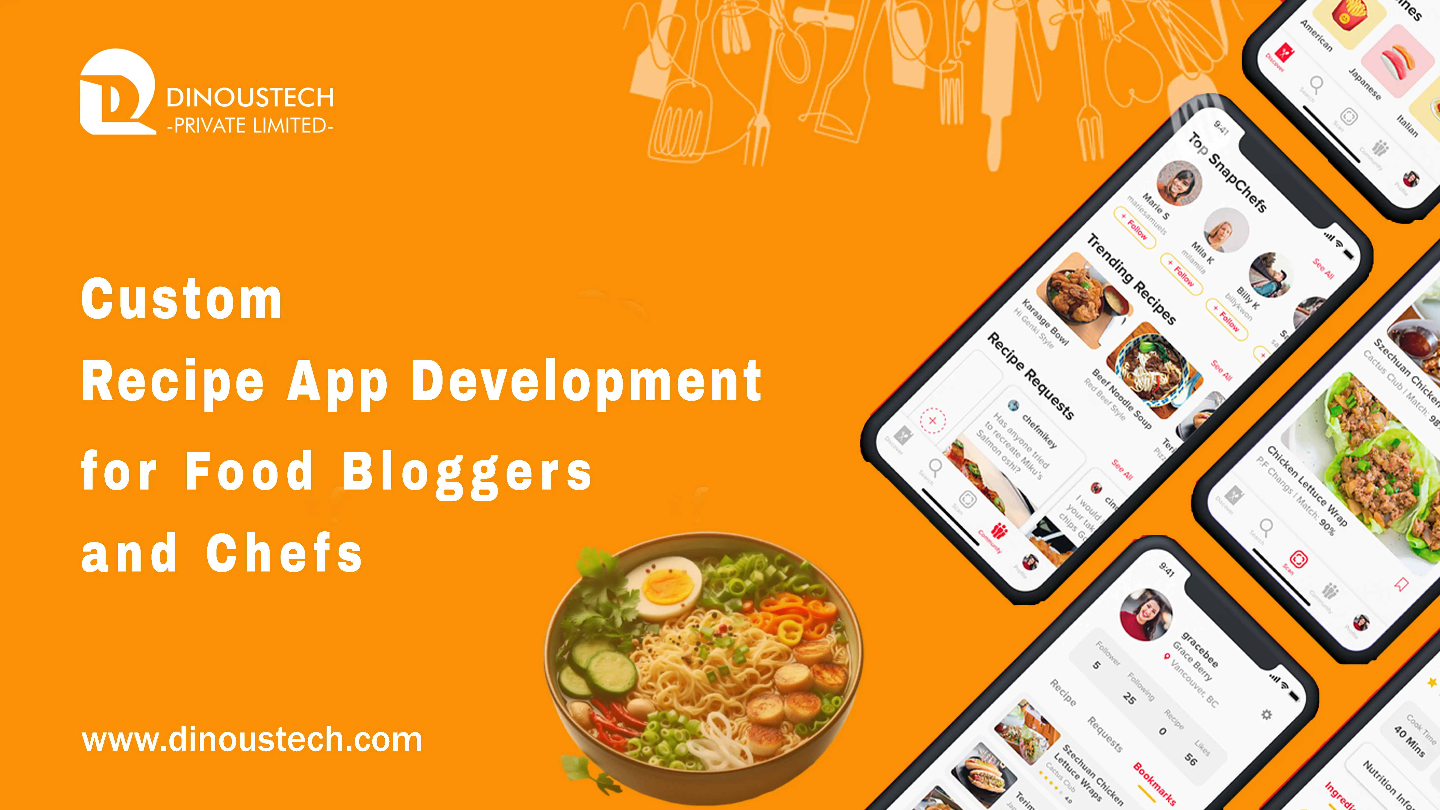 Custom Recipe App Development for Food Bloggers and Chefs
