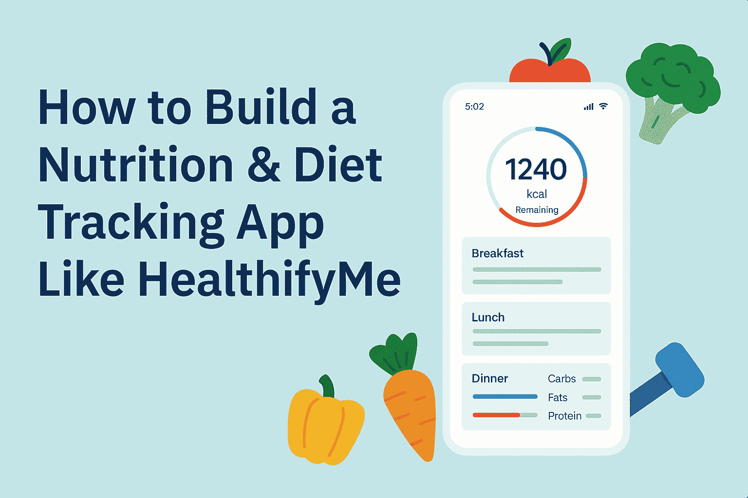 How to Build a Nutrition & Diet Tracking App Like HealthifyMe?