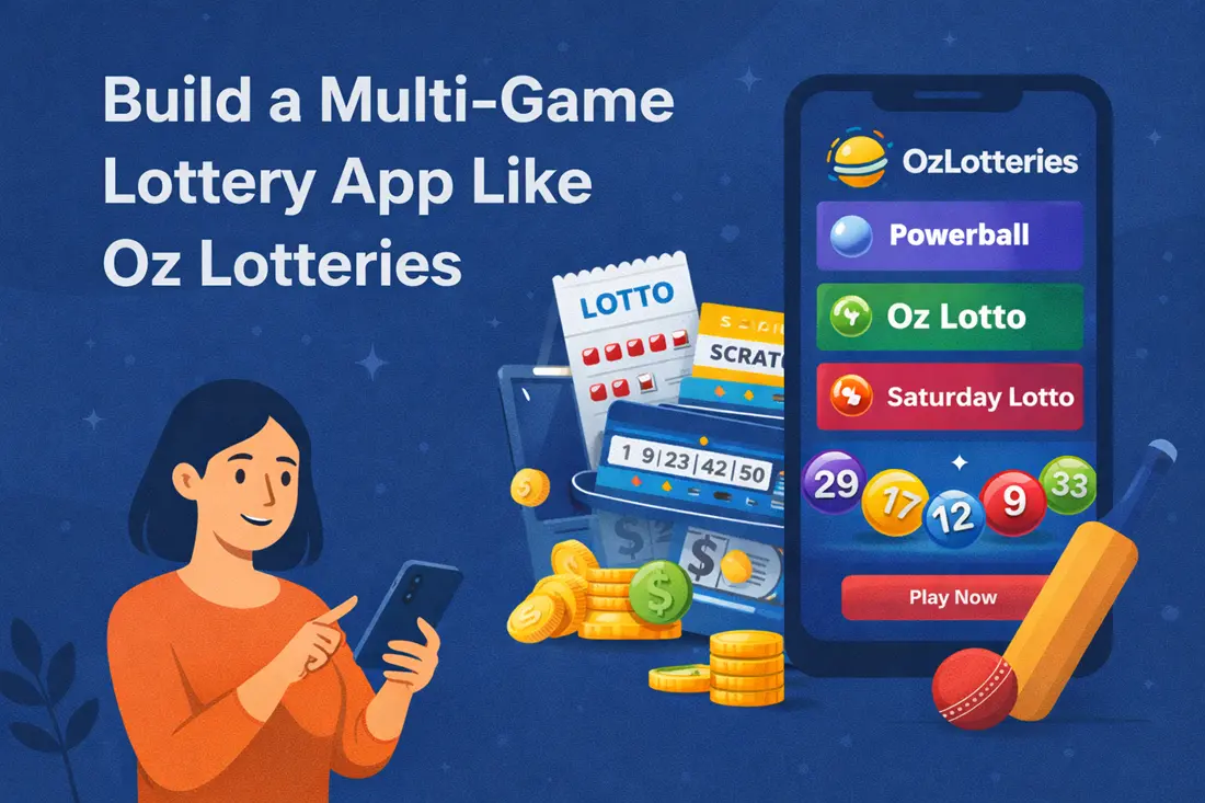 Build a Multi-Game Lottery App Like Oz Lotteries | Dinoustech