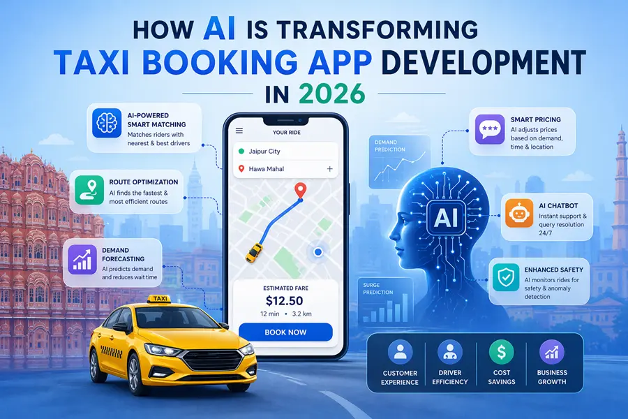 How AI Is Transforming Taxi Booking App Development in 2026