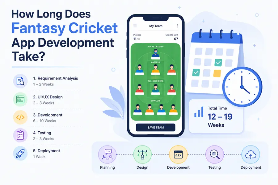 How Long Does Fantasy Cricket App Development Take?