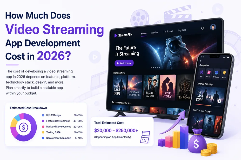 How Much Does Video Streaming App Development Cost in 2026?