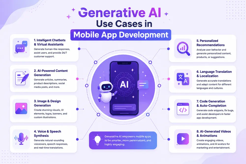 Generative AI Use Cases in Mobile App Development