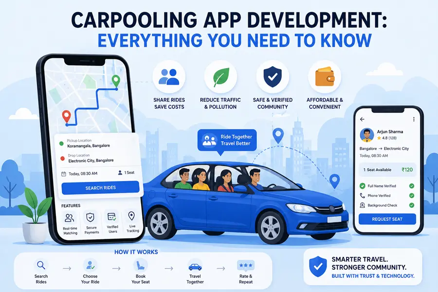 Carpooling App Development: Everything You Need to Know